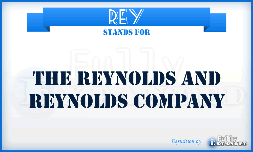 REY - The Reynolds and Reynolds Company