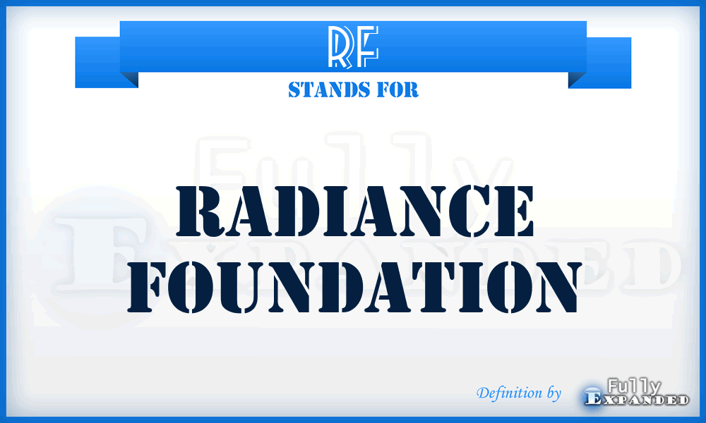 RF - Radiance Foundation