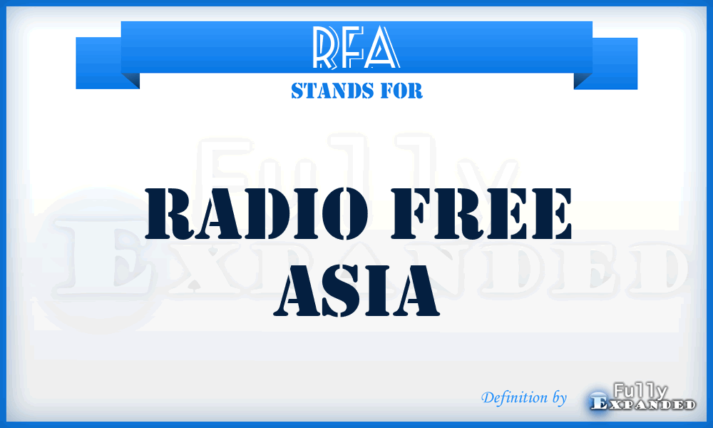 RFA - Radio Free Asia