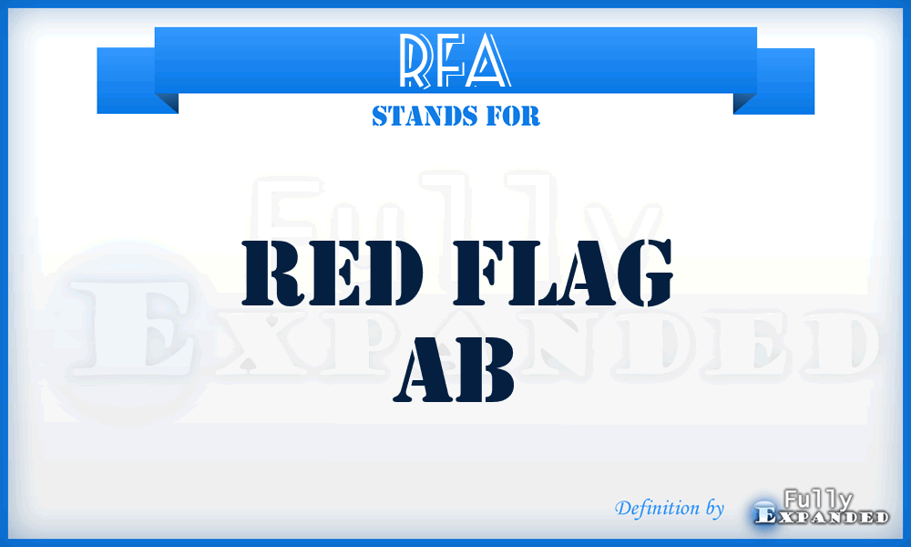 RFA - Red Flag Ab