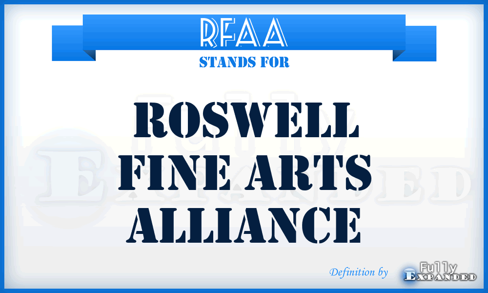 RFAA - Roswell Fine Arts Alliance