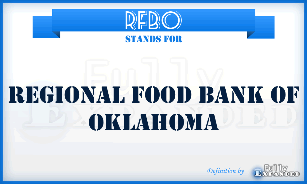 RFBO - Regional Food Bank of Oklahoma