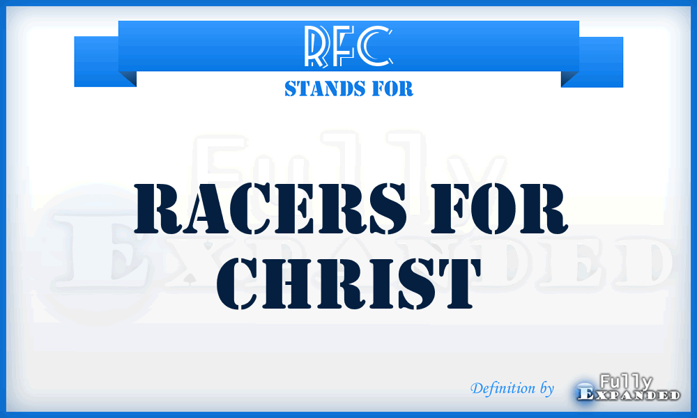 RFC - Racers for Christ