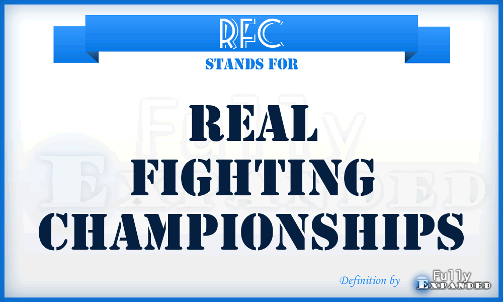 RFC - Real Fighting Championships