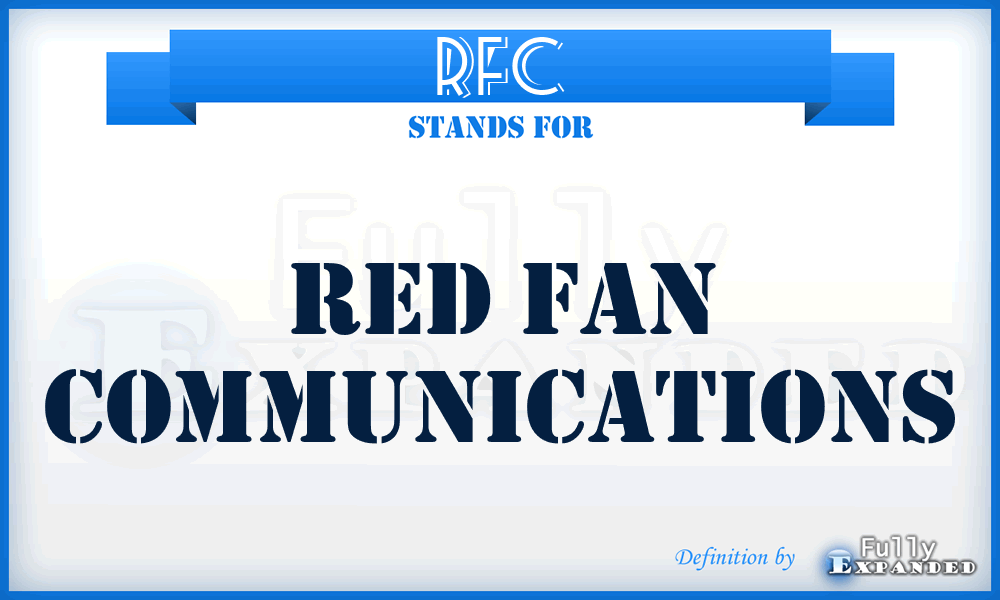 RFC - Red Fan Communications