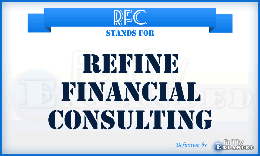 RFC - Refine Financial Consulting