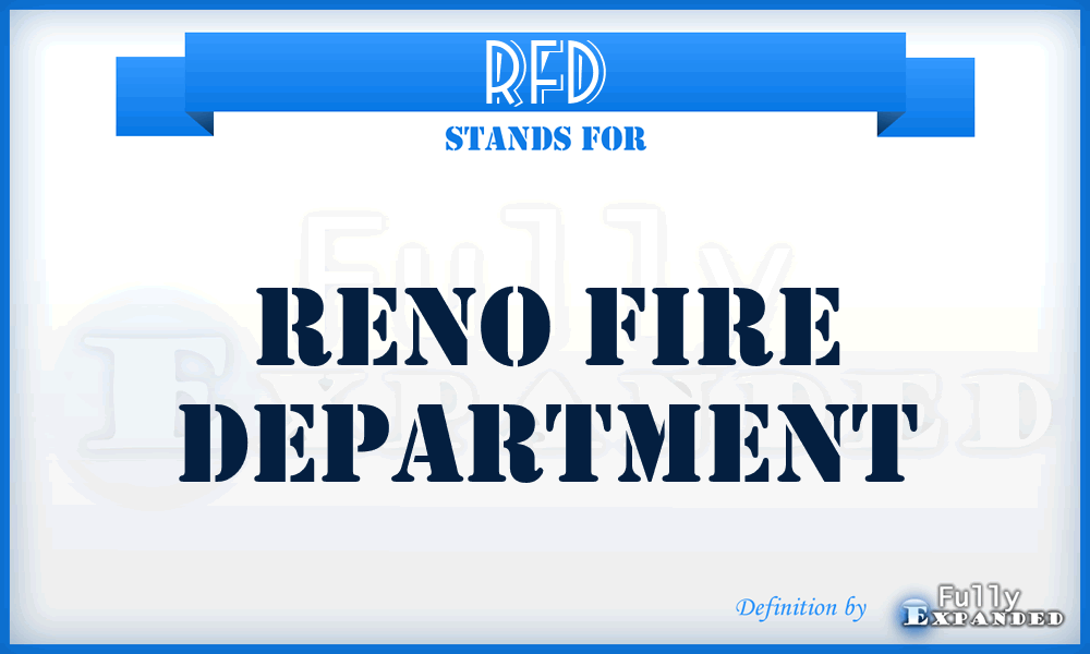 RFD - Reno Fire Department