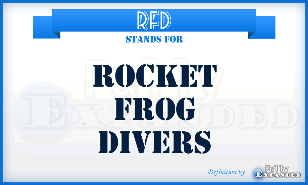 RFD - Rocket Frog Divers