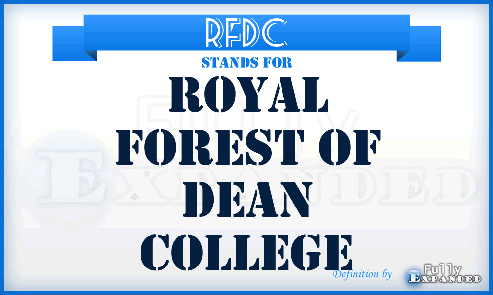 RFDC - Royal Forest of Dean College