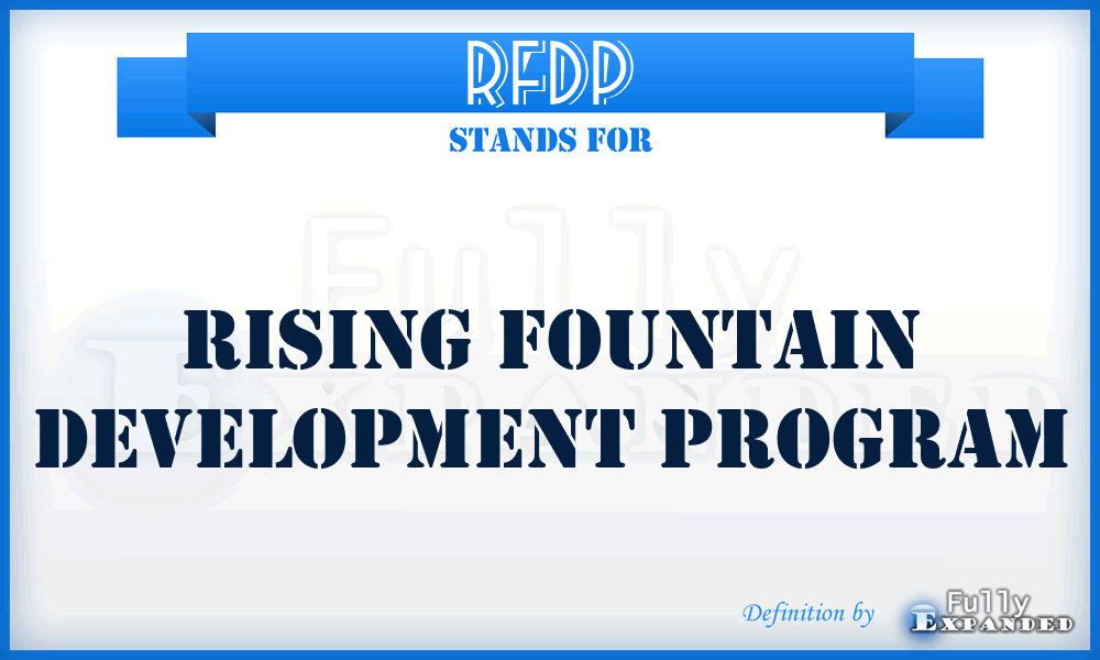 RFDP - Rising Fountain Development Program