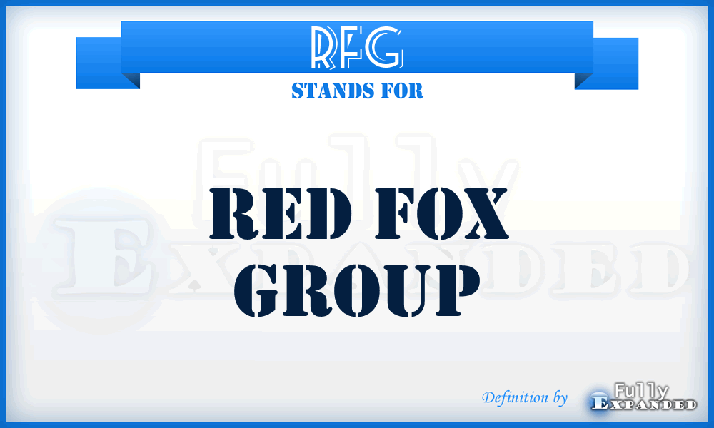RFG - Red Fox Group