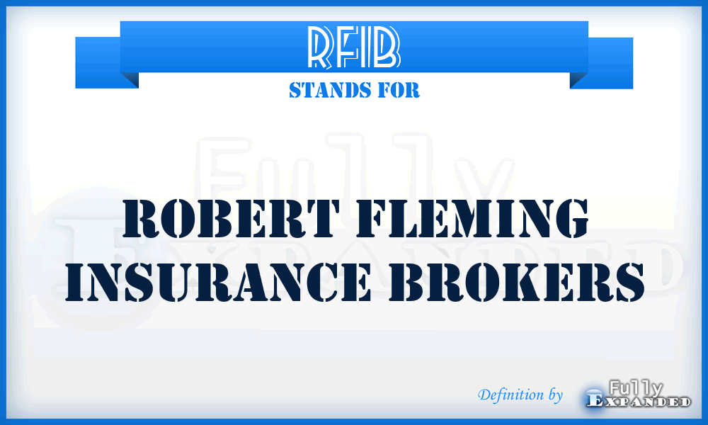 RFIB - Robert Fleming Insurance Brokers