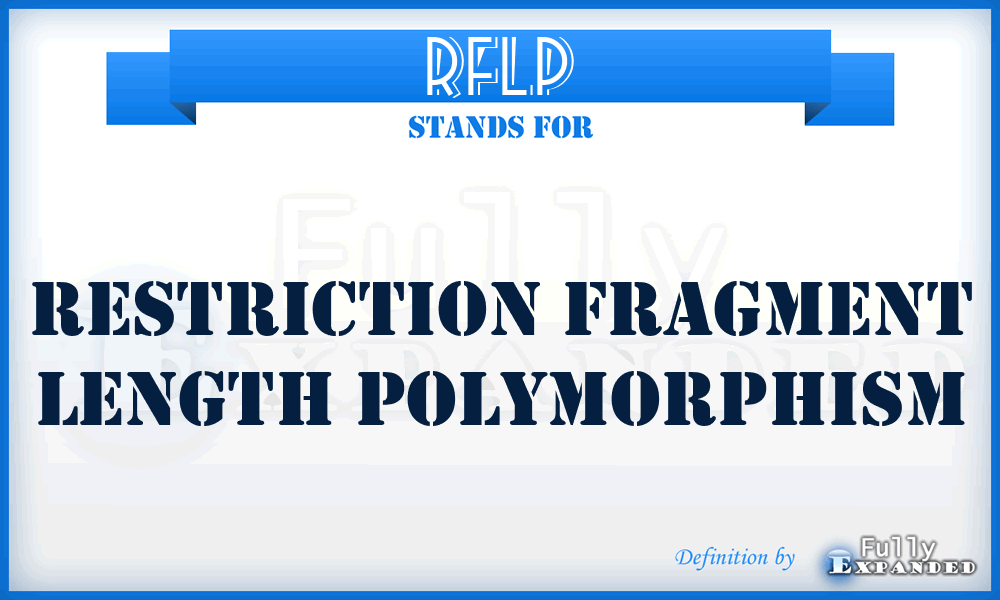RFLP - Restriction Fragment Length Polymorphism