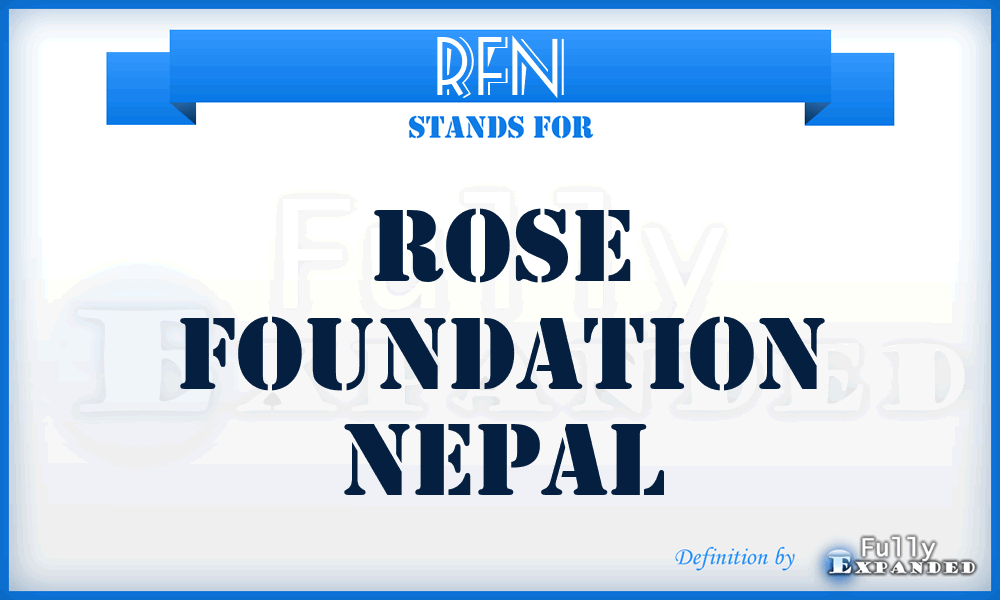 RFN - Rose Foundation Nepal