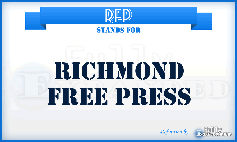 RFP - Richmond Free Press