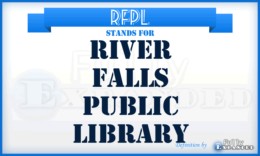RFPL - River Falls Public Library