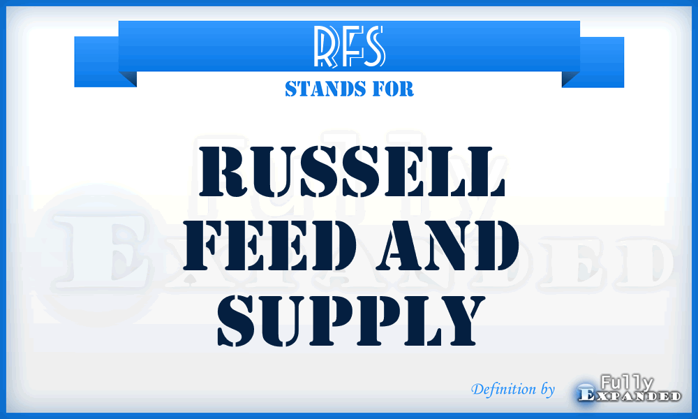 RFS - Russell Feed and Supply