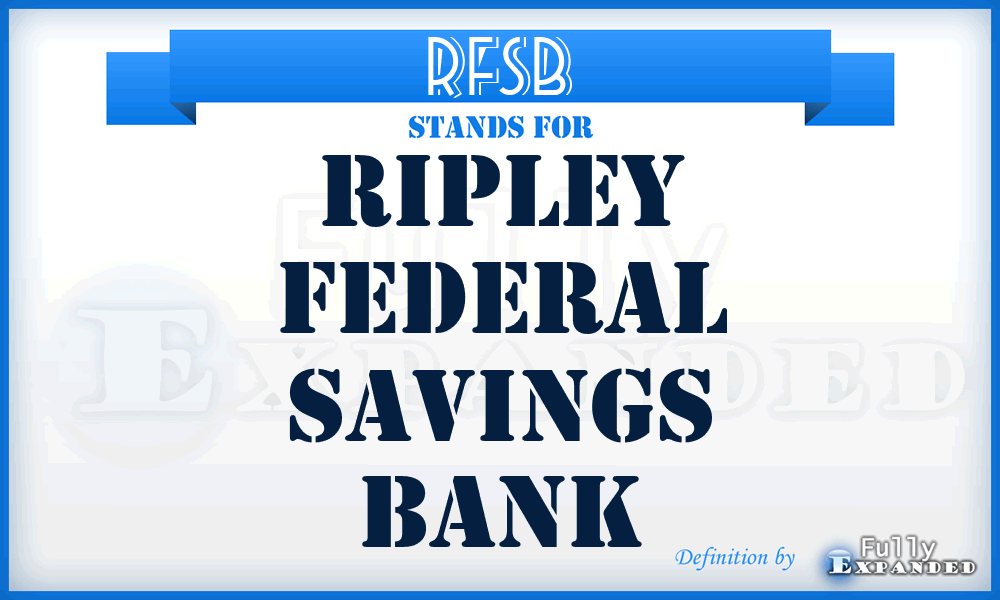 RFSB - Ripley Federal Savings Bank