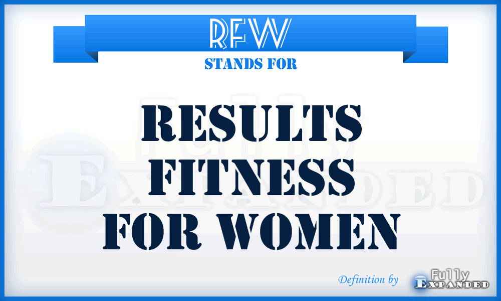 RFW - Results Fitness for Women