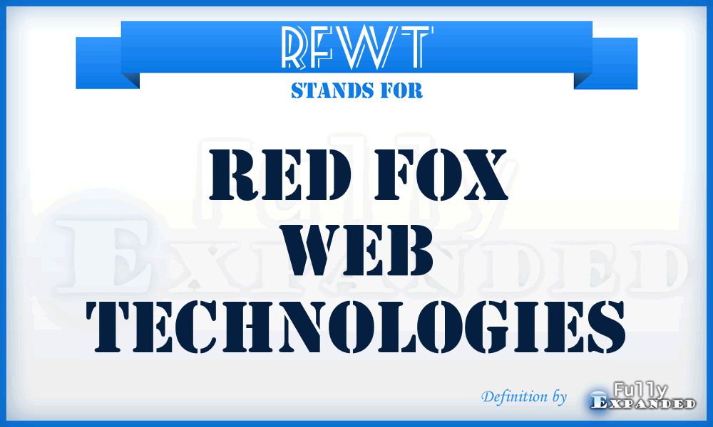 RFWT - Red Fox Web Technologies