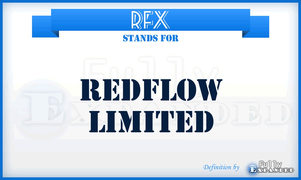 RFX - Redflow Limited