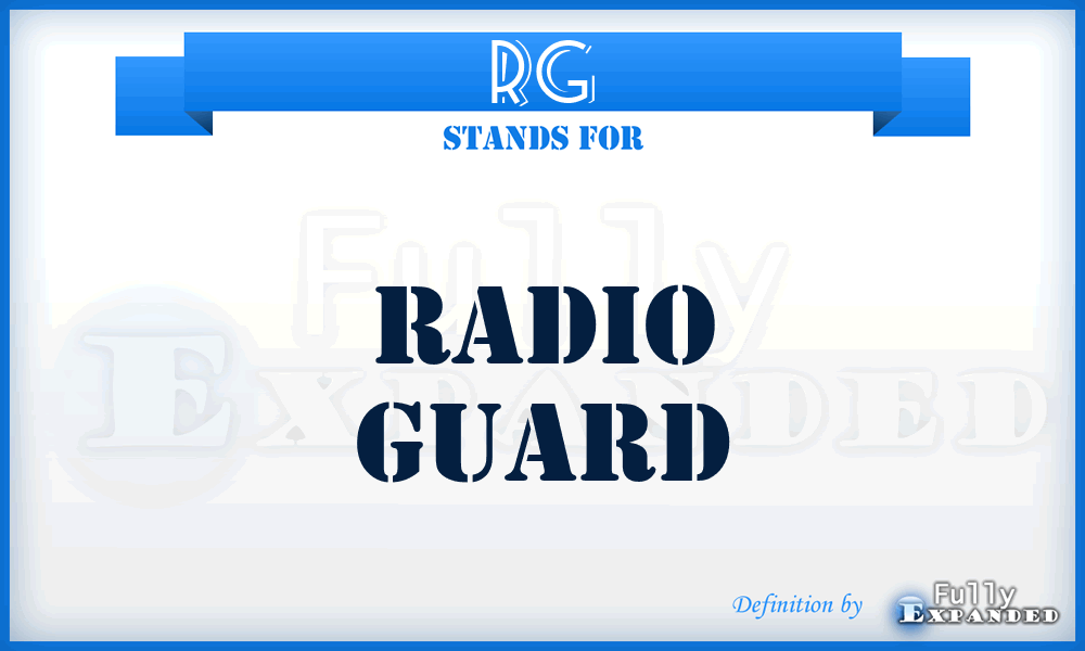 RG - Radio Guard