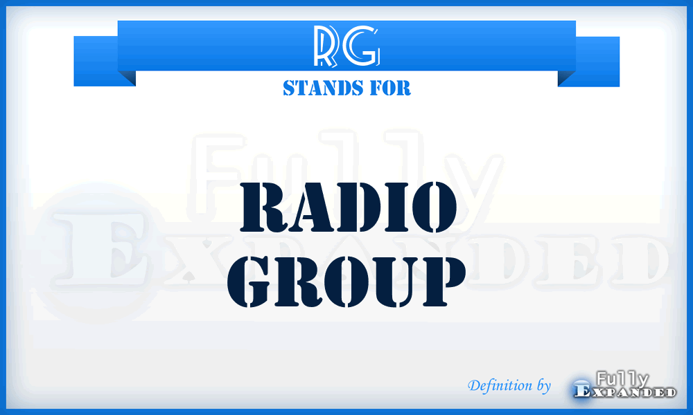 RG - Radio Group