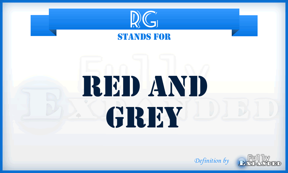 RG - Red and Grey