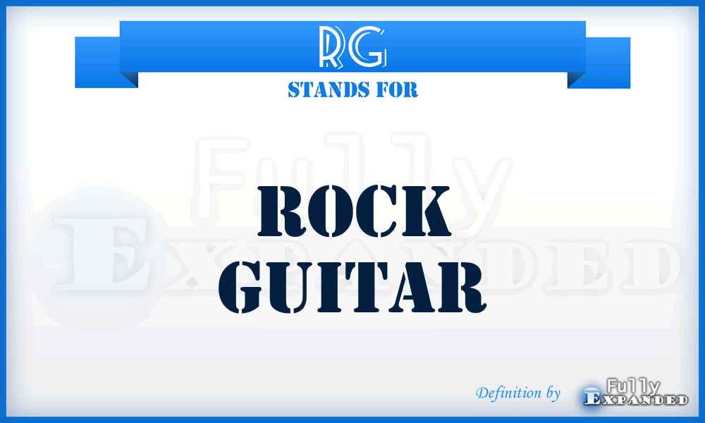 RG - Rock Guitar