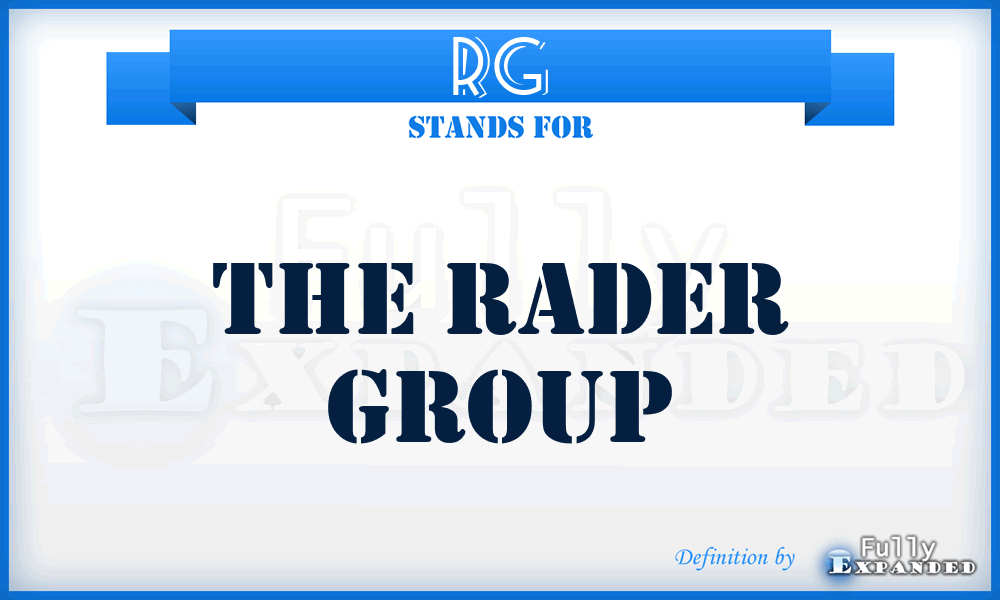 RG - The Rader Group