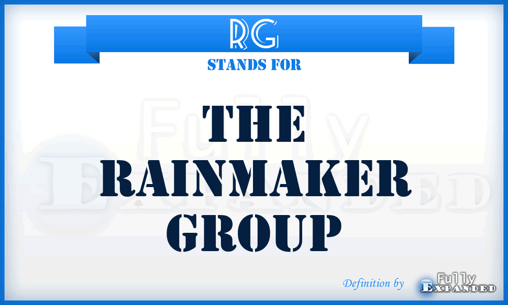 RG - The Rainmaker Group