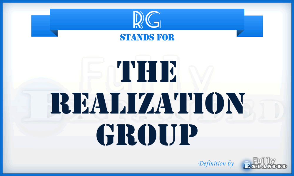 RG - The Realization Group