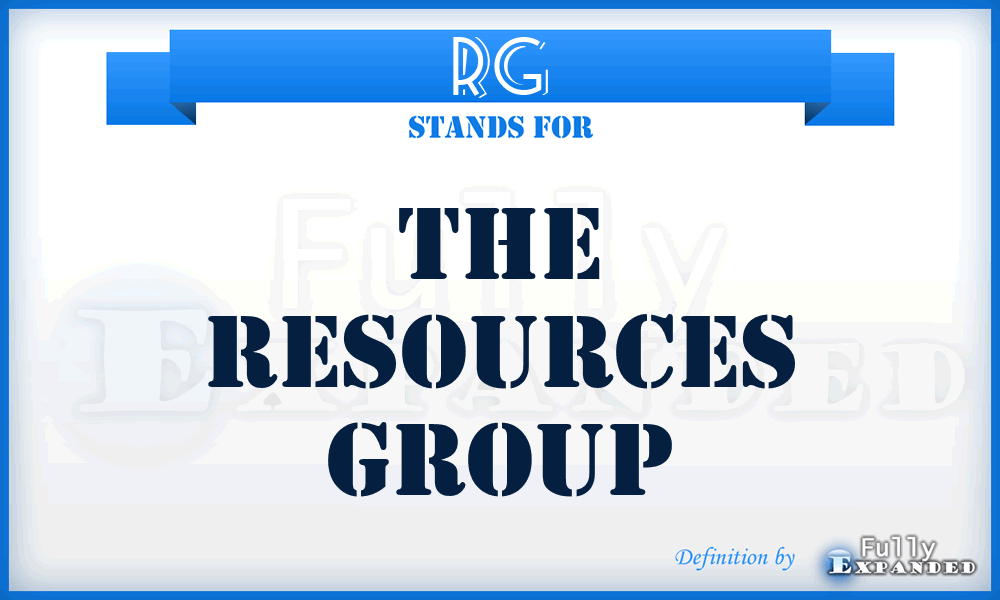 RG - The Resources Group