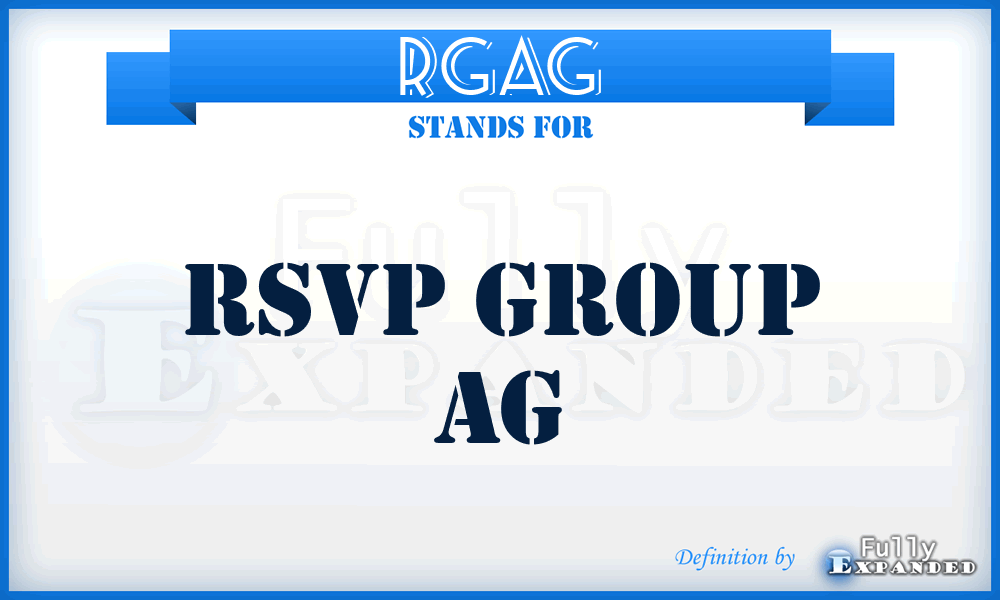 RGAG - Rsvp Group AG