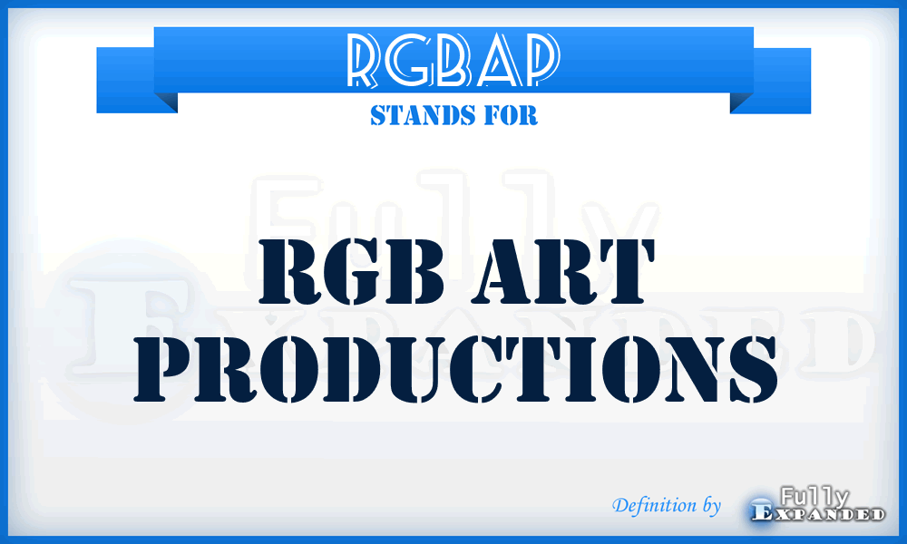 RGBAP - RGB Art Productions