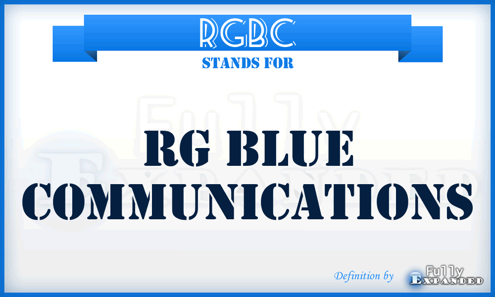 RGBC - RG Blue Communications