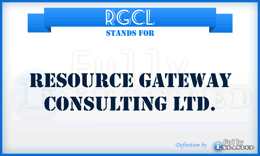 RGCL - Resource Gateway Consulting Ltd.