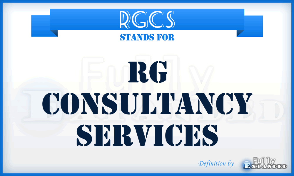 RGCS - RG Consultancy Services