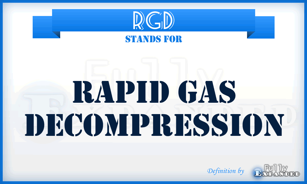 RGD - Rapid Gas Decompression