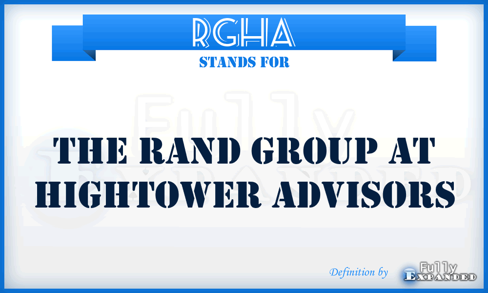 RGHA - The Rand Group at Hightower Advisors