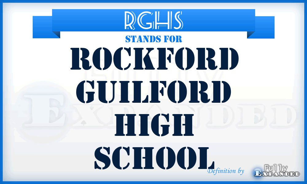 RGHS - Rockford Guilford High School