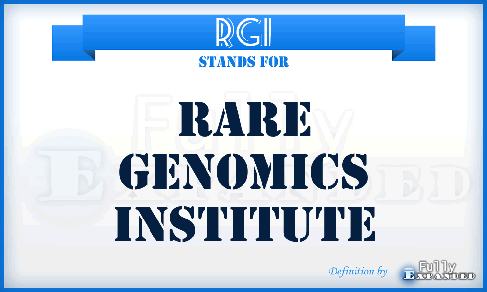 RGI - Rare Genomics Institute
