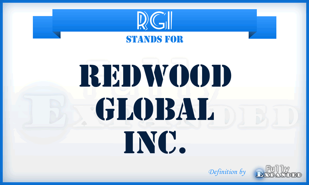 RGI - Redwood Global Inc.