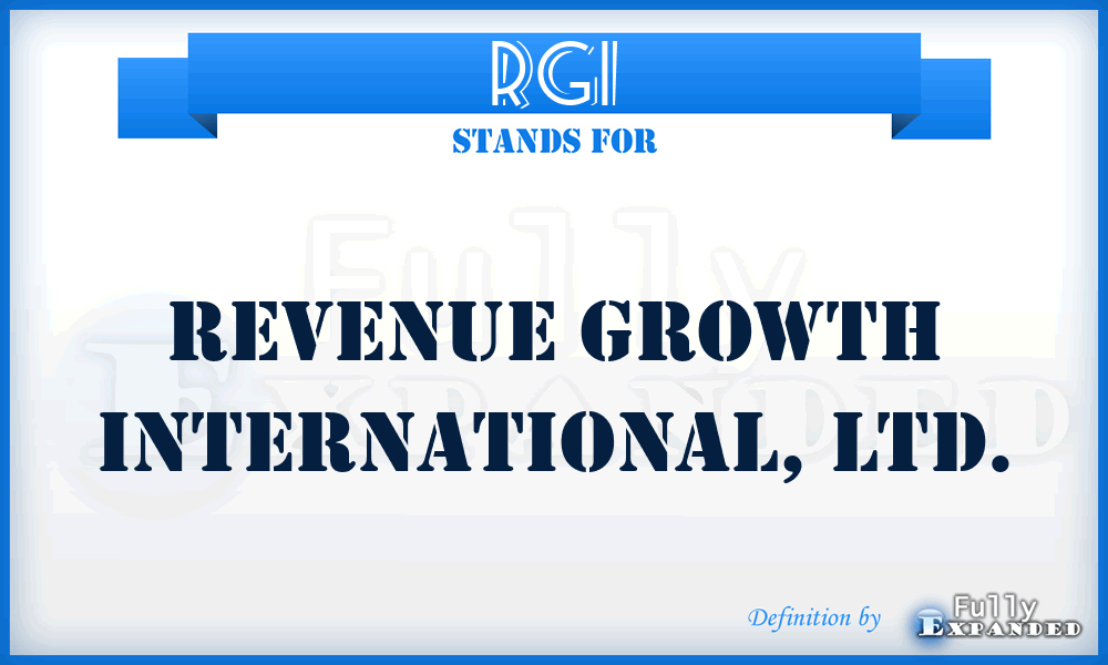 RGI - Revenue Growth International, Ltd.