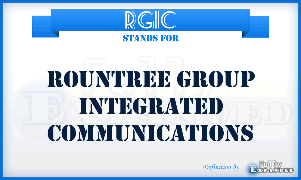 RGIC - Rountree Group Integrated Communications