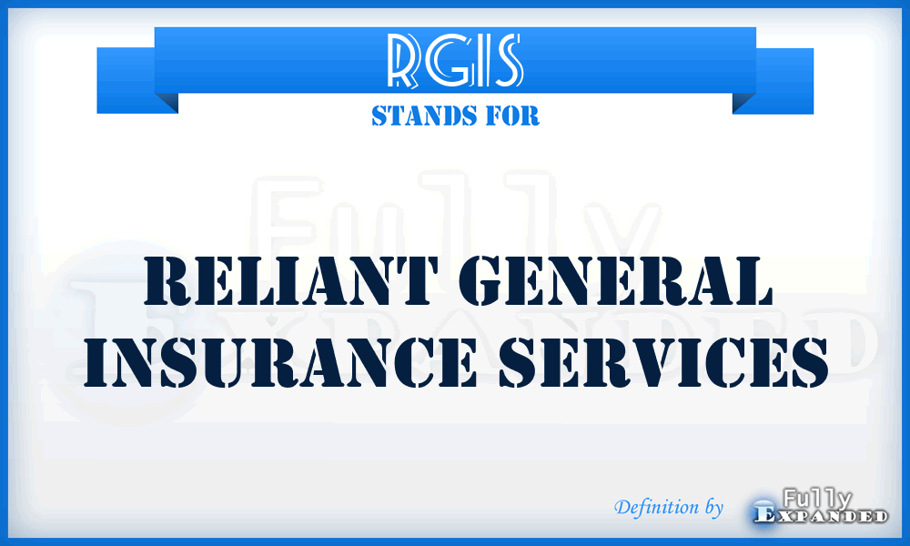 RGIS - Reliant General Insurance Services