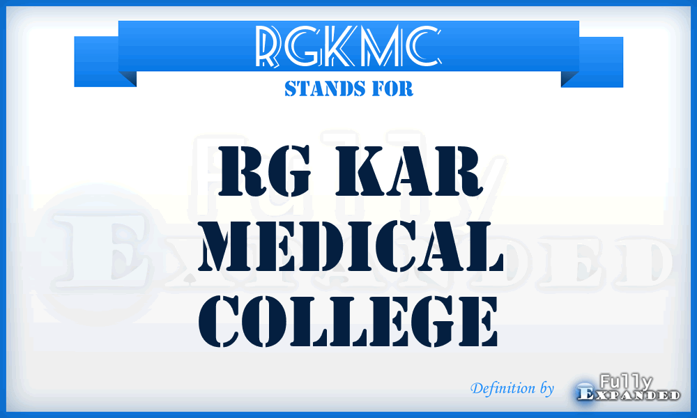RGKMC - RG Kar Medical College