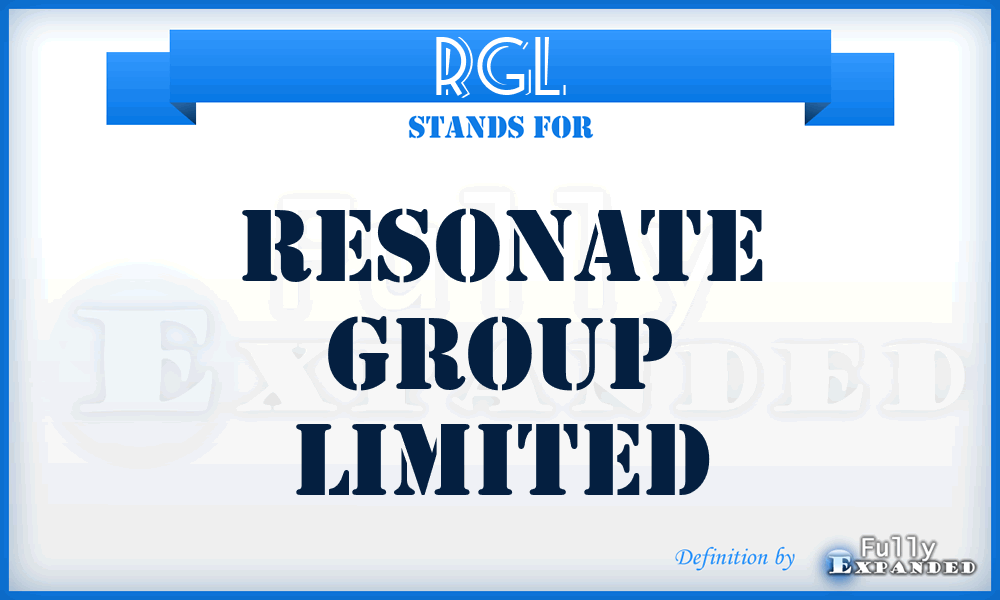 RGL - Resonate Group Limited