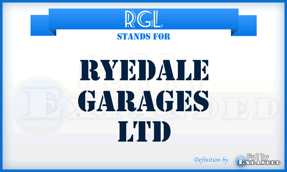 RGL - Ryedale Garages Ltd