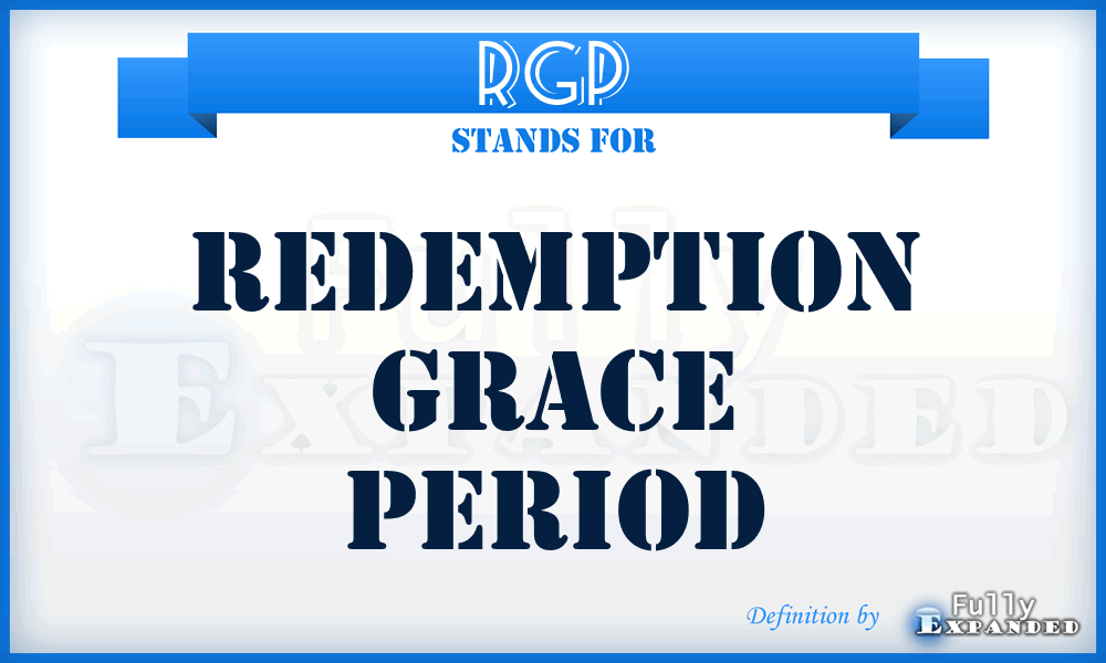 RGP - Redemption Grace Period